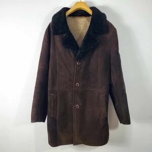 Vintage Shearling Sheepskin Leather Coat
